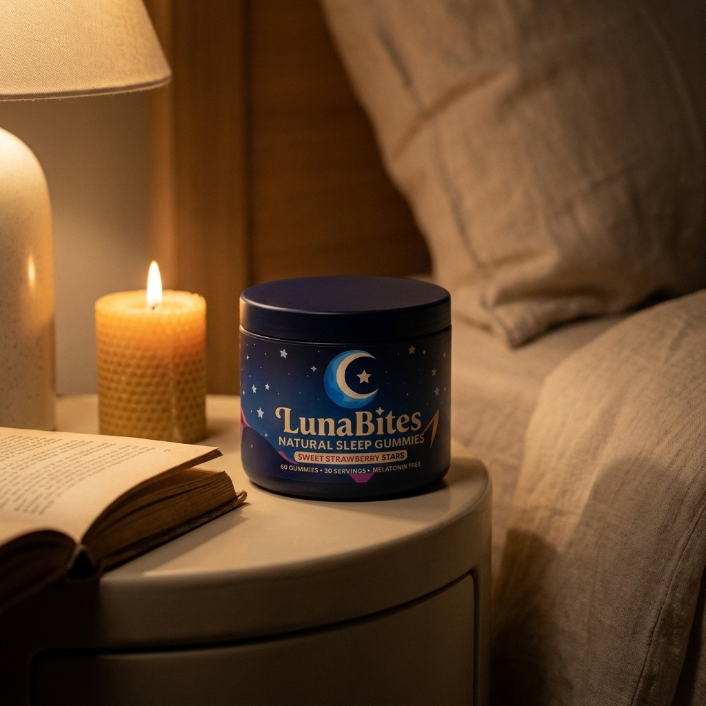 Duérmete en minutos y despierta sin niebla — LunaBites Sleep Gummies