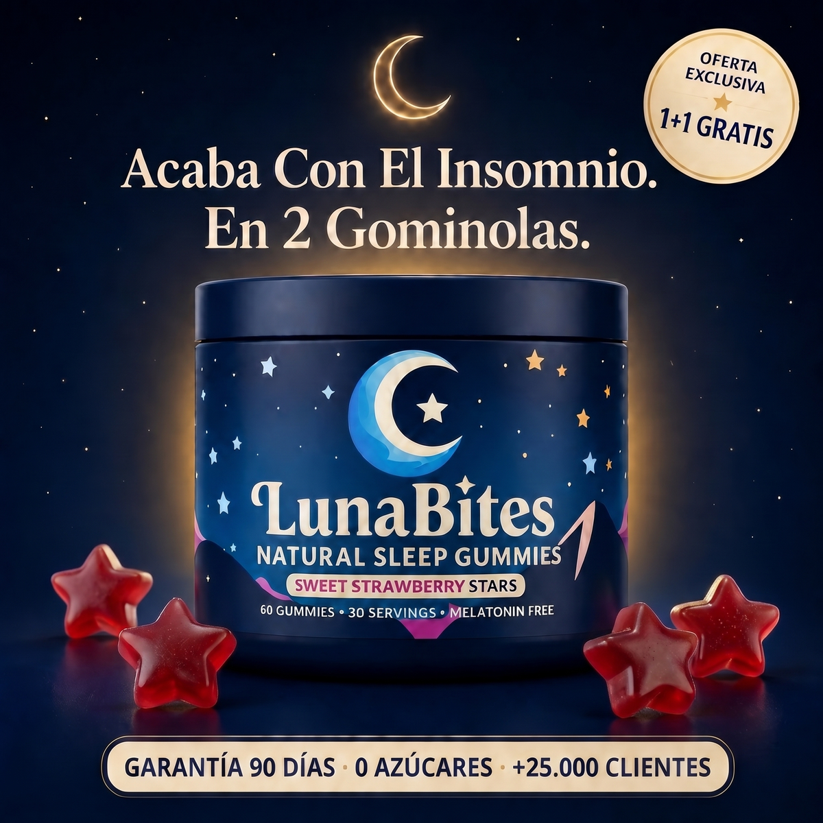 Duérmete en minutos y despierta sin niebla — LunaBites Sleep Gummies
